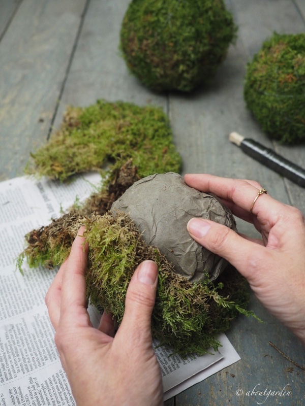 aggiungere muschio ball di muschio