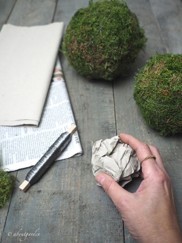 appallottolare carta ball di muschio